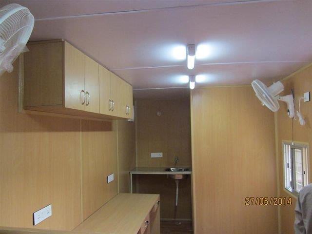 Porta Cabin: Container Toilet & Pantry Section